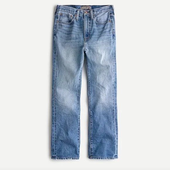 J.CREW Point Sur Rigid Kickout Crop Jean Sailor Blue Wash Size 24 100% cotton. - Picture 14 of 16